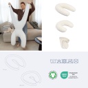 Coussin DOOMO Twisty 2 en 1 (Sweaty Cream)