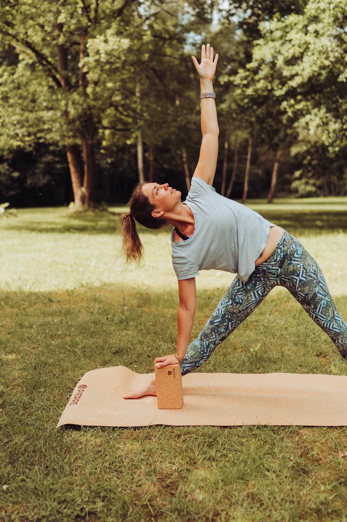 Blocs de yoga en liège naturel (x2)