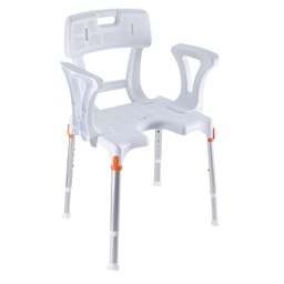 [988.311] Chaise de douche réglable avec accoudoirs et dossier GCare Home Ergochair